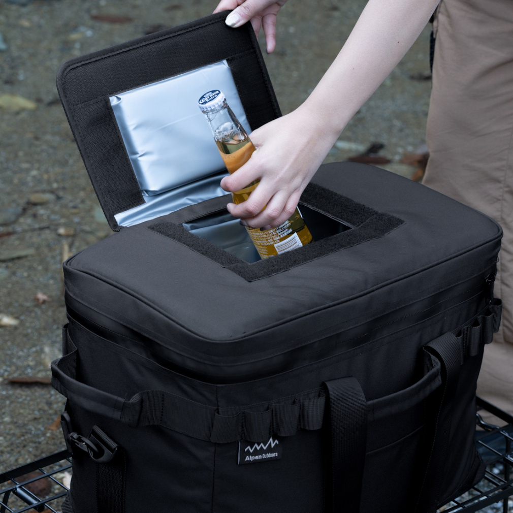 アルペンアウトドアーズ 高保冷 ソフトクーラー25 ブラック キャンプ