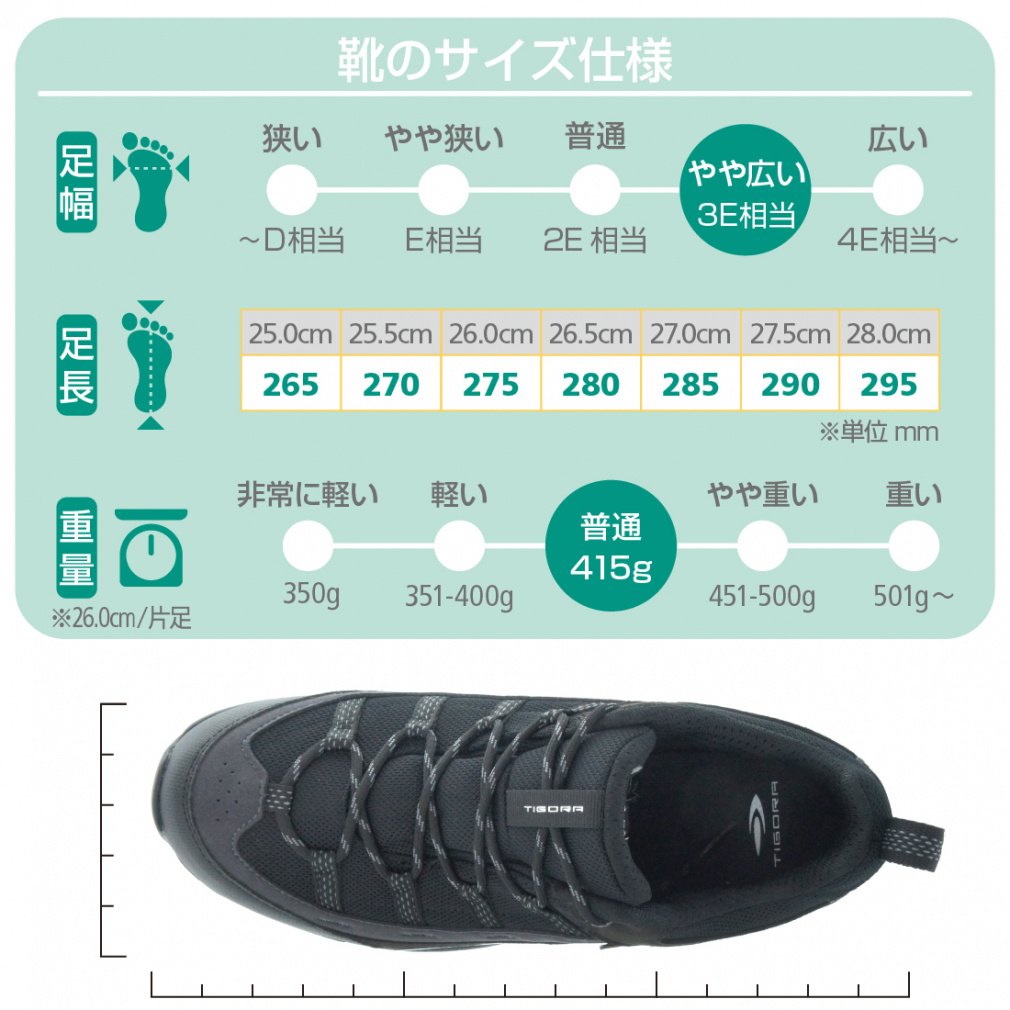 ワイド・透湿防水トレッキングシューズ LO M BK｜Alpen Online