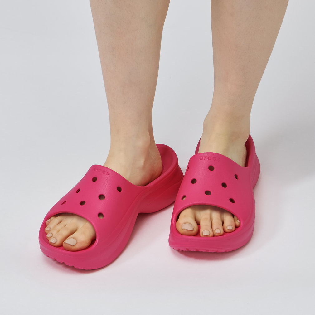クロックス Bae Slide Dgf 211108-6ZQ レディース サンダル : ピンク