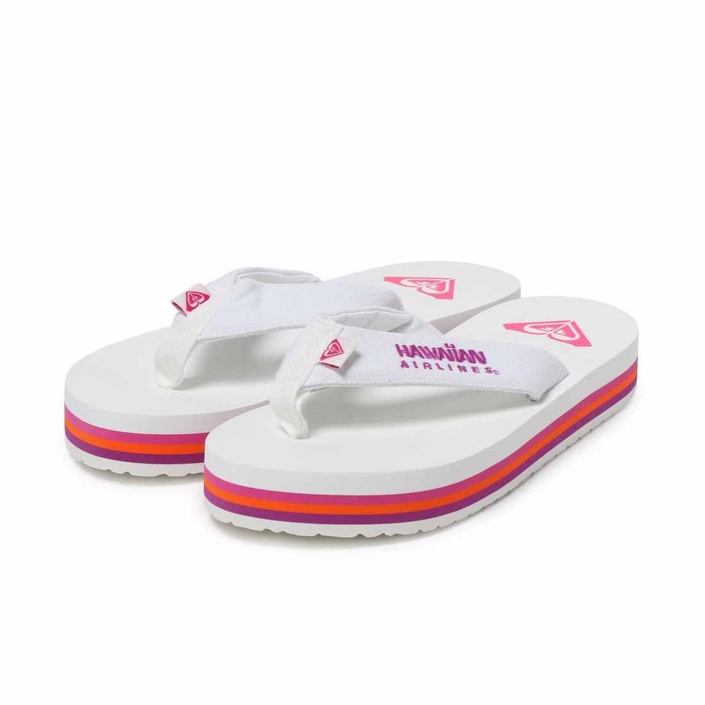 ロキシー ROXY × HAWAIIAN AIRLINES FLIP FLOP (RSD262201 WHT