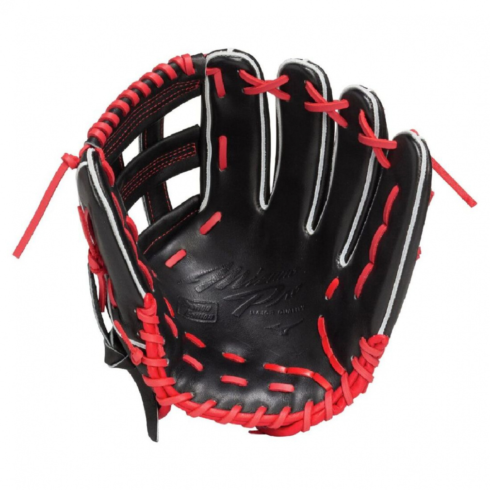 THE GOD GLOVE CO. 軟式グローブ 赤/黒 ミズノ 軟式用ミズノプロCrafted Editionライリー型 サイズ11