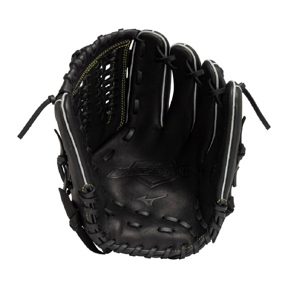 ミズノ ブラック レザーグローブ 軟式用ボールパーク【オールラウンド用／サイズ11】|1AJGR33920|グラブ