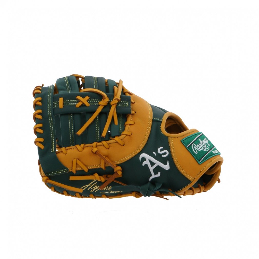 ローリングス　一般軟式ハイパーテックMLB TEAM　アスレチックス　内野手用 軟式 HYPER TECH MLB TEAM [外野手用] サイズ 12.75 | グラブ