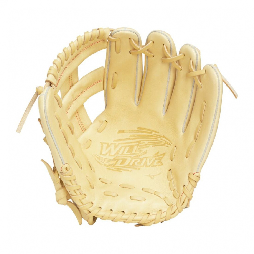ミズノ WILL DRIVE RED 小指2本入れグラブ ジュニア軟式用ウィル