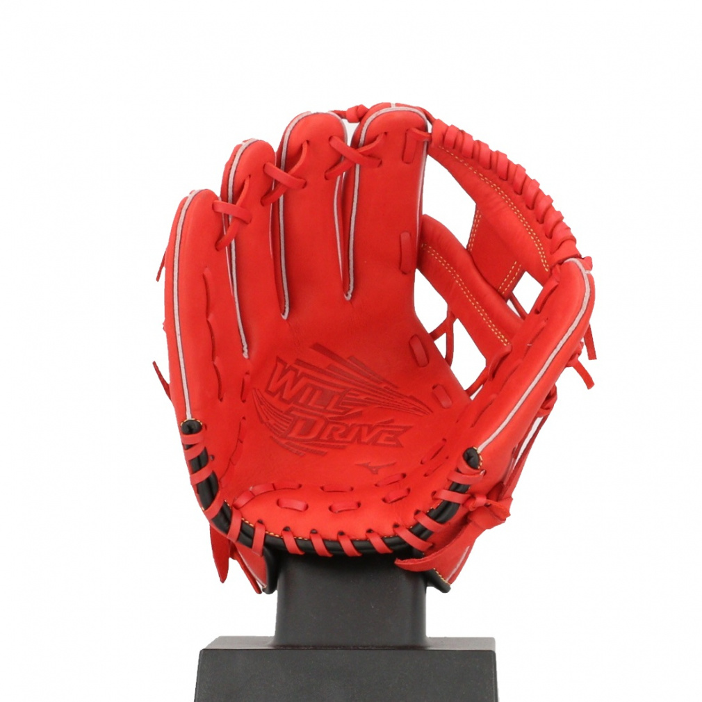 新品未使用品ミズノ軟式用 WILL DRIVE RED IBE 外野手用グローブ MIZUNO ミズノ 軟式用WILL DRIVE RED IBE 外野手向け サイズ14