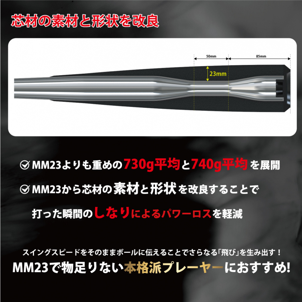 SSKエスエスケイ 一般軟式バット MM23 MX SBB4040　84cm エスエスケイ MM23 MX SBB4040 軟式用 野球 バット 84cm SSK｜Alpen