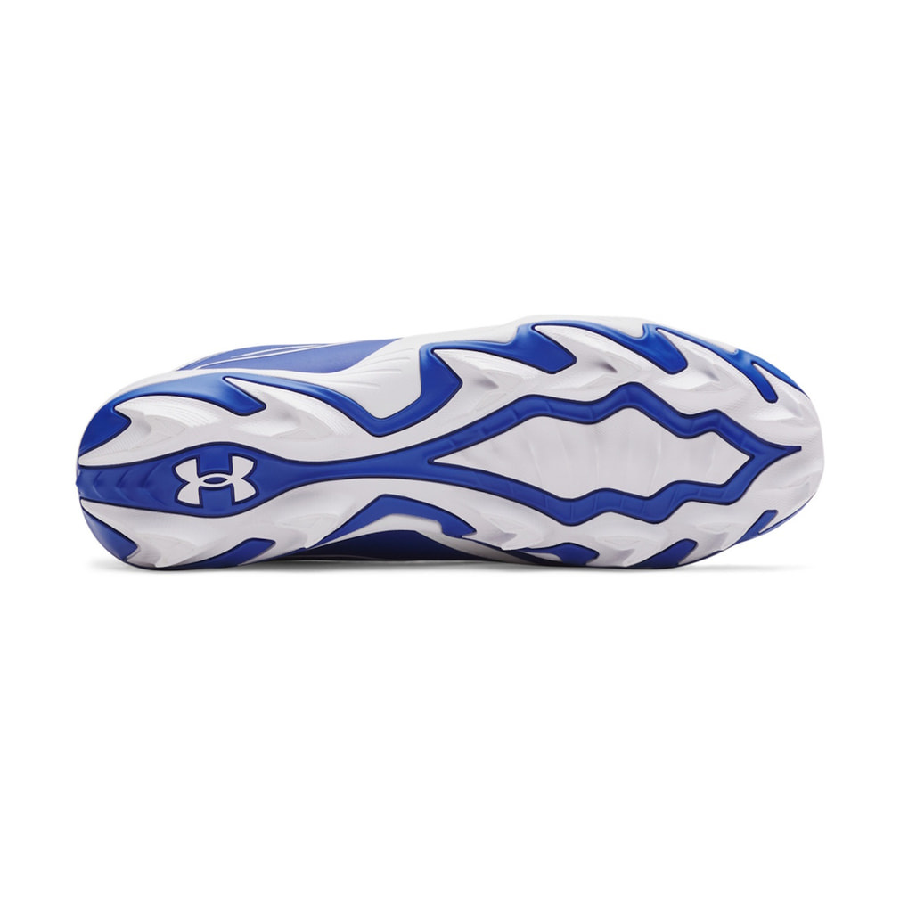 UNDER ARMOUR スパイクシューズ ホワイト/ブルー　27.5 アンダーアーマー UAリードオフ アイコン ロー RM 6010138 野球
