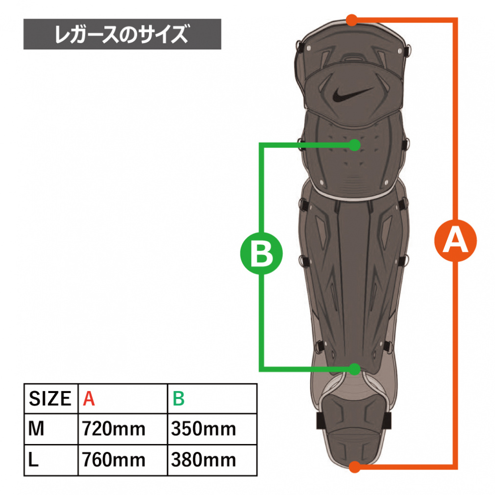 ナイキ ダイヤモンド エリート レガース BA3025-091 硬式用 野球