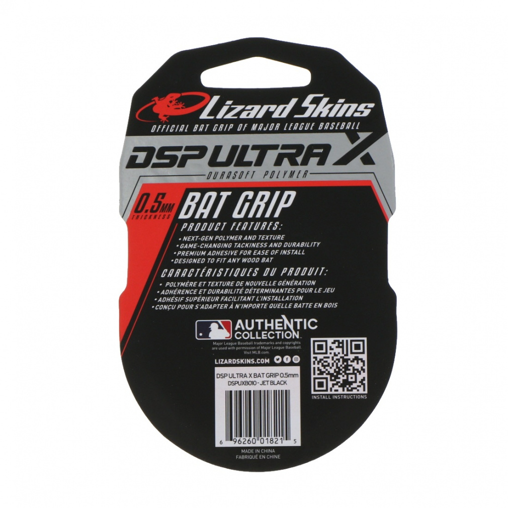 リザードスキンズ LS DSP ULTRA X BAT GRIP-JET BLACK-0.5 MM