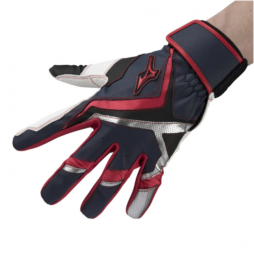 ミズノ 野球 バッティング用手袋 WILLDRIVE RED ウィルドライブレッド