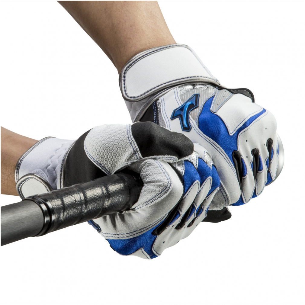 ミズノ メンズ 野球 バッティング用手袋 両手用 WILLDRIVE BLUE ウィル