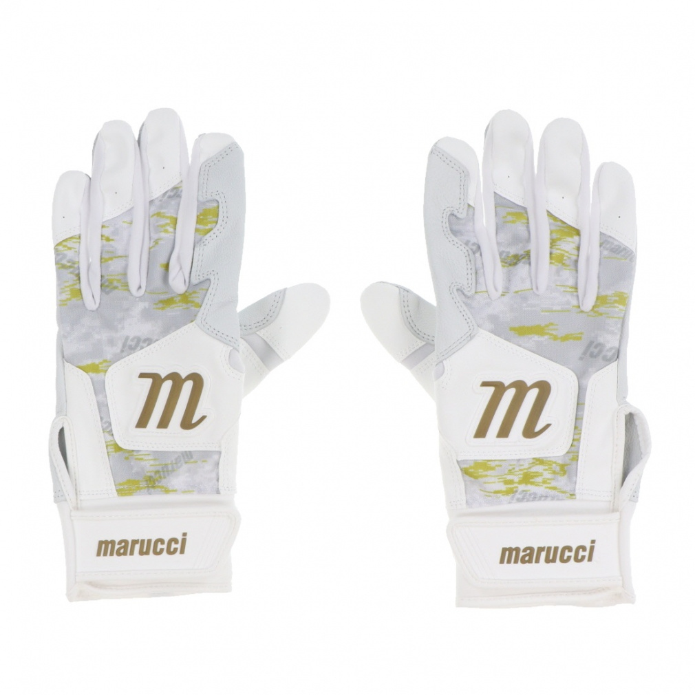 Marucci バッティンググローブ ホワイト マルッチ スポーツデポ・アルペン限定 野球 バッティング用手袋 GXR