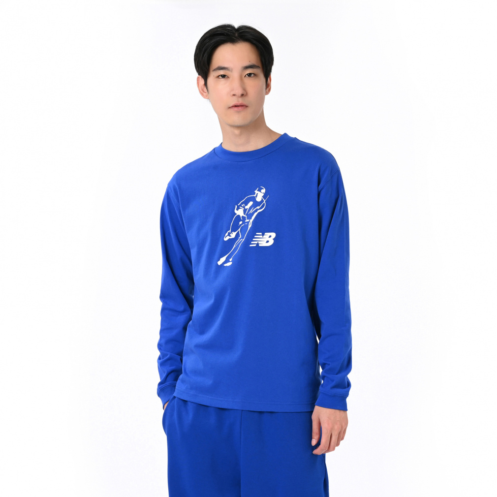 ニューバランス メンズ 野球 半袖Tシャツ 大谷翔平 グラフィックロング