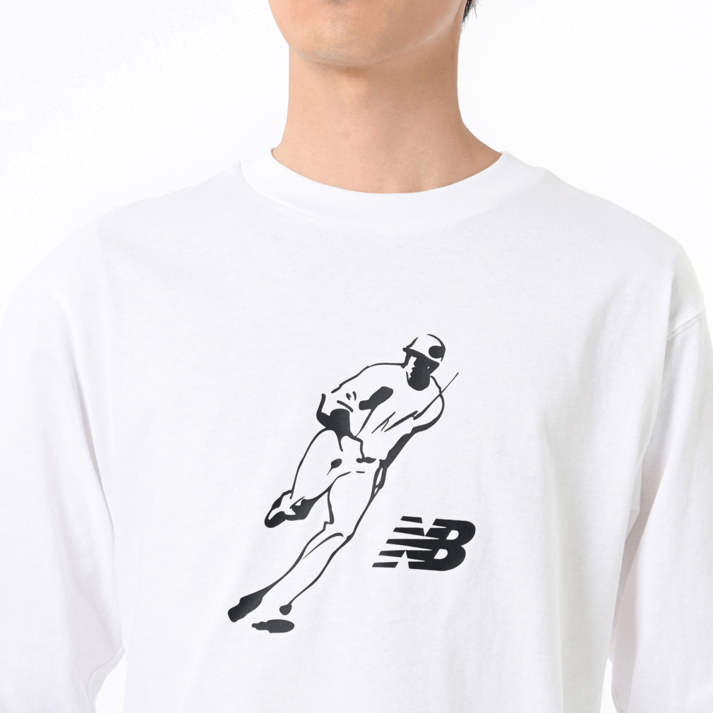ニューバランス メンズ 野球 半袖Tシャツ 大谷翔平 グラフィックロング