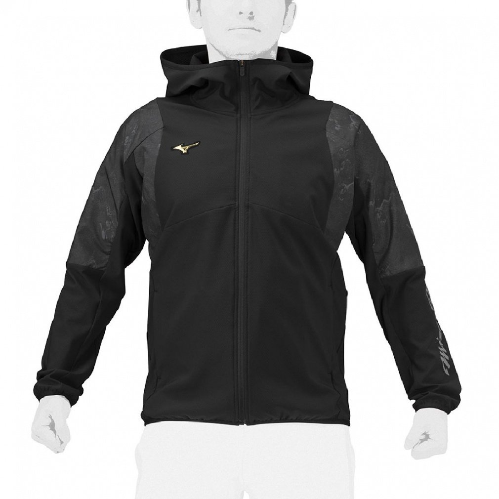 ミズノ　テックシールド ストレッチ／防風】テックシールドジャケットフーディ|32MCA860