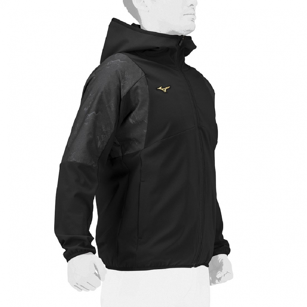 ミズノ メンズ 野球 長袖ウインドブレーカー ストレッチ 防風