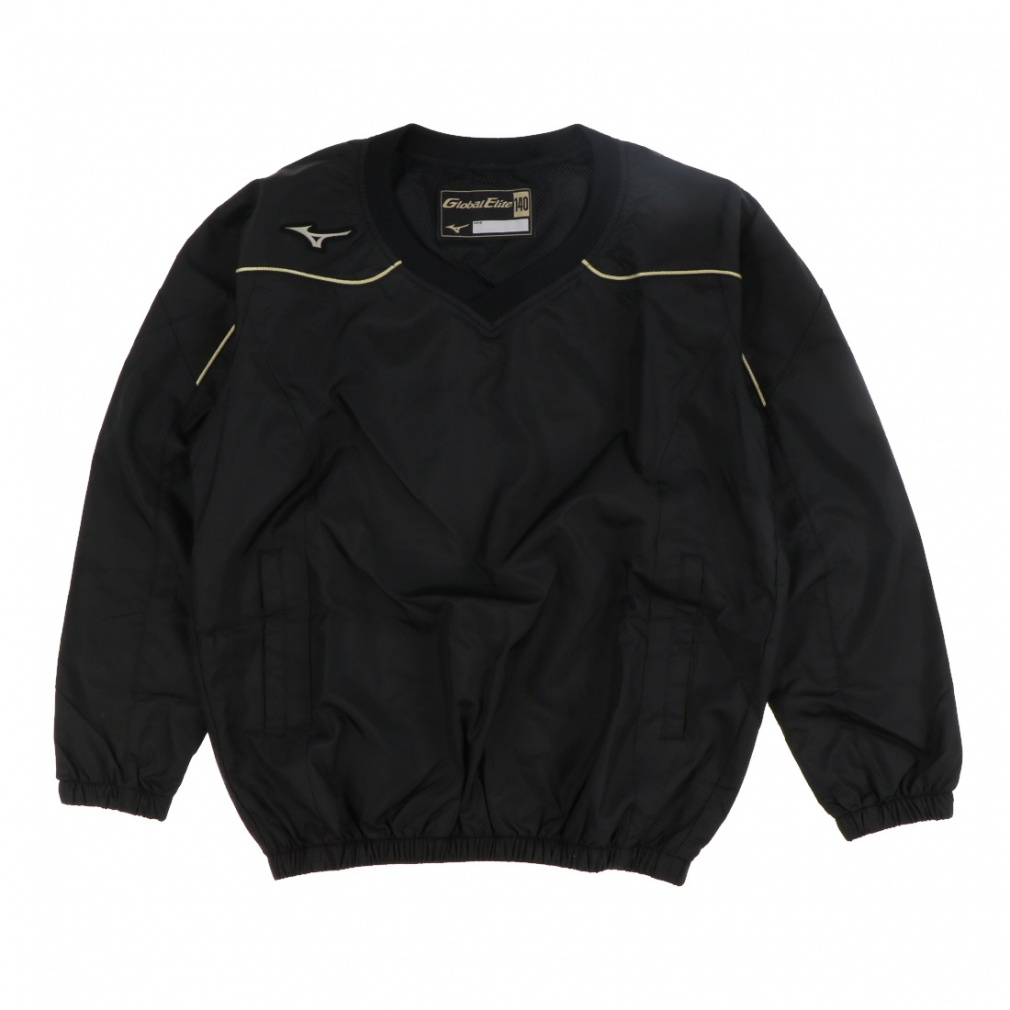 ミズノ ジュニア(キッズ・子供) 野球 長袖ウインドブレーカー Vネック