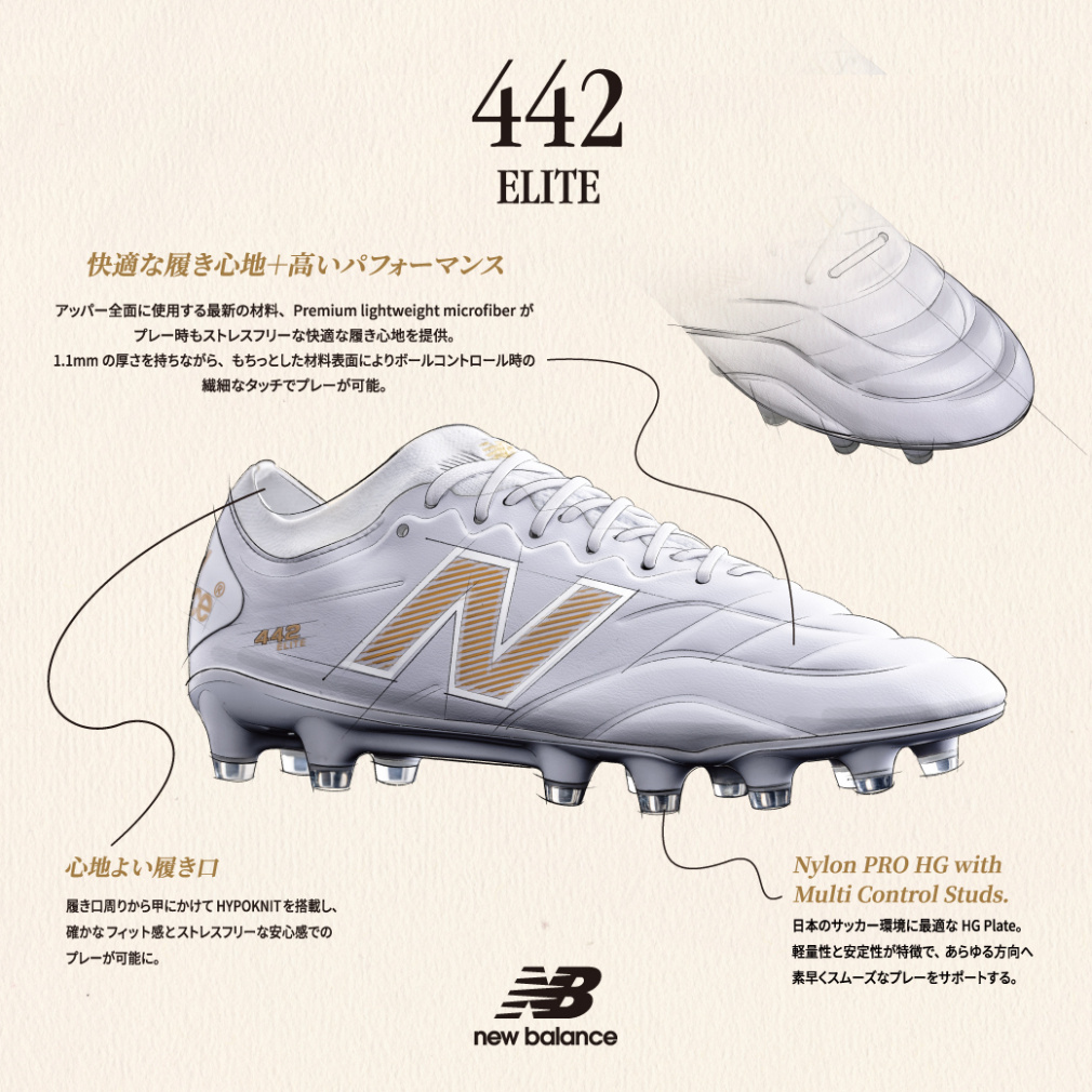 new balance 442 ELITE HG V2ホワイト28.0cm 442 v2 Elite HG｜Alpen Online