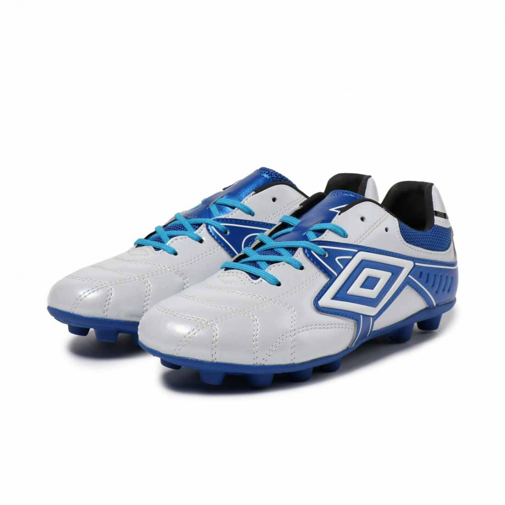 未使用品 UMBRO アクセレイターSJ Ⅱ サッカーシューズ ホワイト/ブルー アンブロ アクセレイター RB JR WIDE HG UF6SCSB1J ジュニア(キッズ