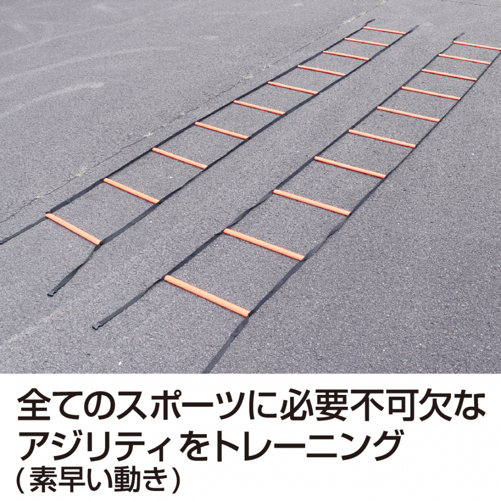 ティゴラ トレーニングラダー 2本セット 収納バッグ付き 約8m(4m×2
