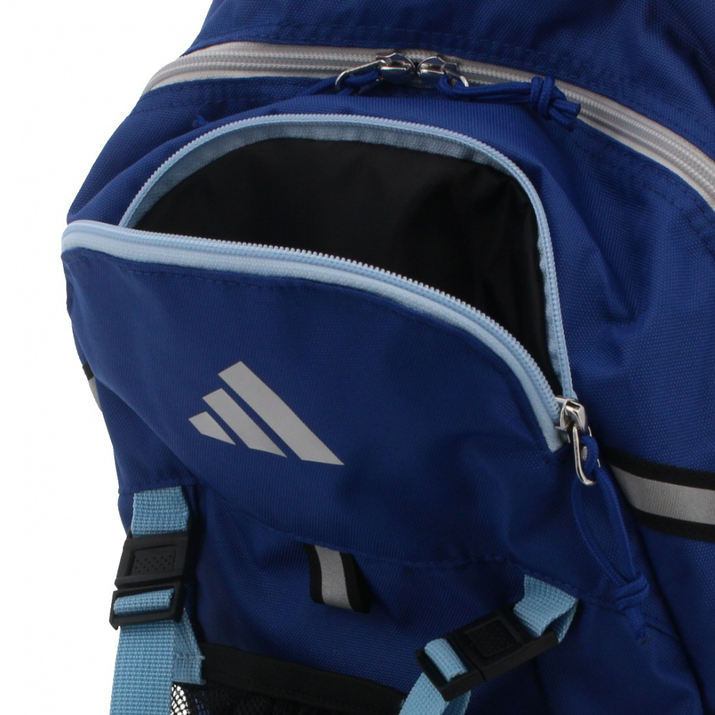 アディダス ボール用デイパック 24L 青色 (外付けネットタイプ) ADP43B