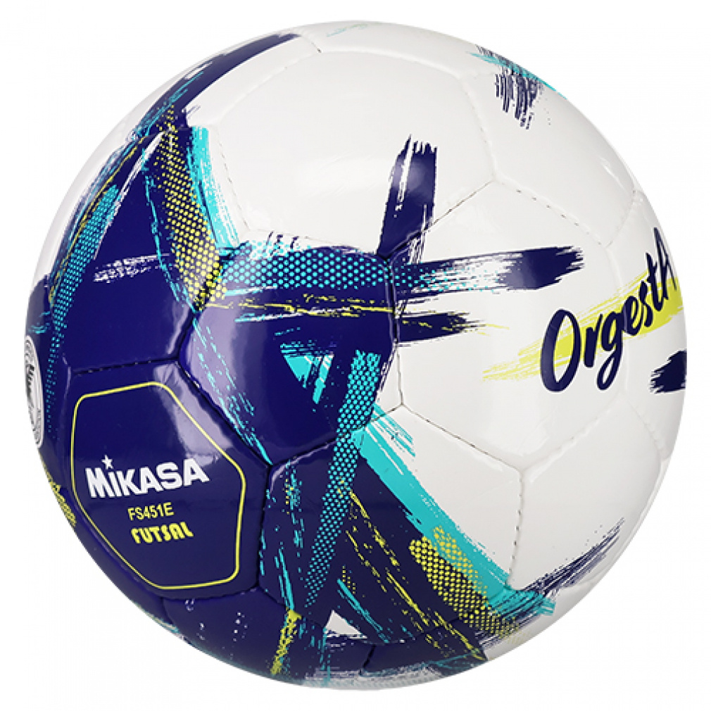 ミカサ フットサル OrgestA 検定球4号 手縫い FS451E-BL フットサル