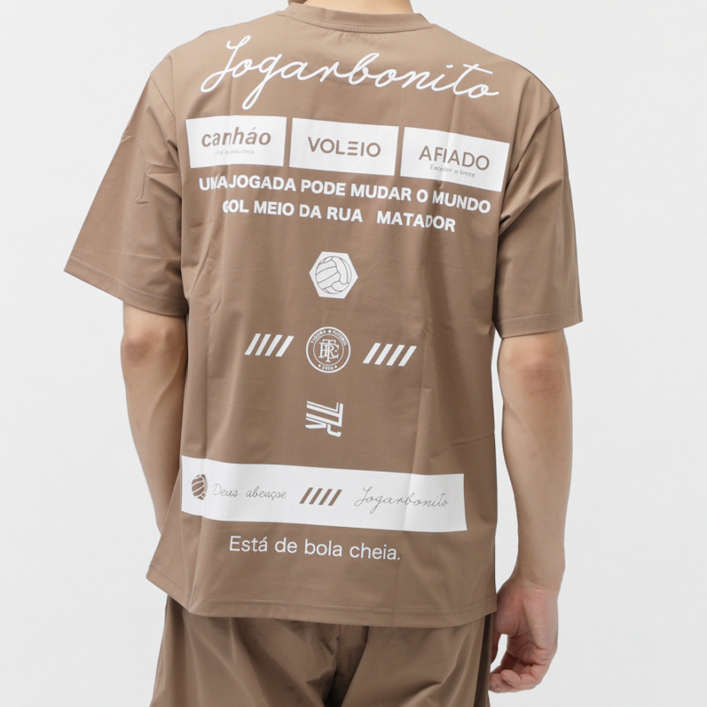 未開封新品 RULETHEFATE オンライン限定Tシャツ ベージュ サイズ1 ティゴラ メンズ サッカー/フットサル プラクティスシャツ オンでも