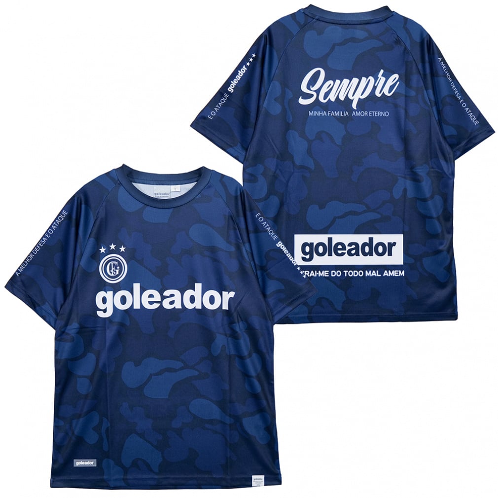 激レア新品未使用☆サッカー日本代表応援Tシャツ☆ゴレアドール☆ネイビー紺☆八咫烏 ゴレアドール メンズ サッカー/フットサル 半袖シャツ novo oficial