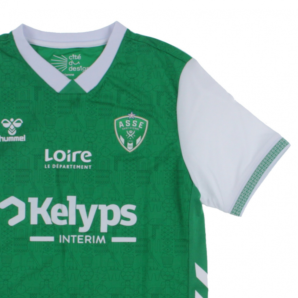 ヒュンメル メンズ サッカー ASサンテティエンヌ 2025/26 レプリカ半袖