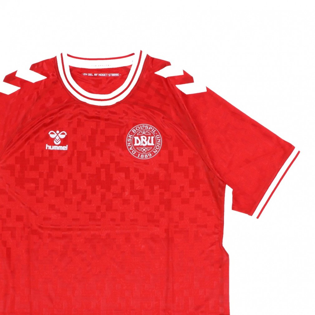 Hummel DBU ロゴ 白色シャツ　デンマーク　LL hummel Denmark DBU 24 Replica Away Jersey (youth) – Soccer
