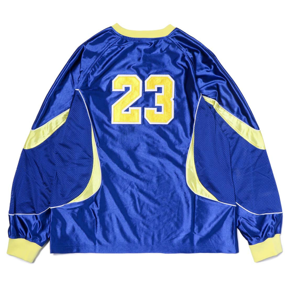 サッカーシャツ 青/黄色 12 ジョーダン メンズ サッカー ライセンスシャツ STMT GOALIE L/S トップ