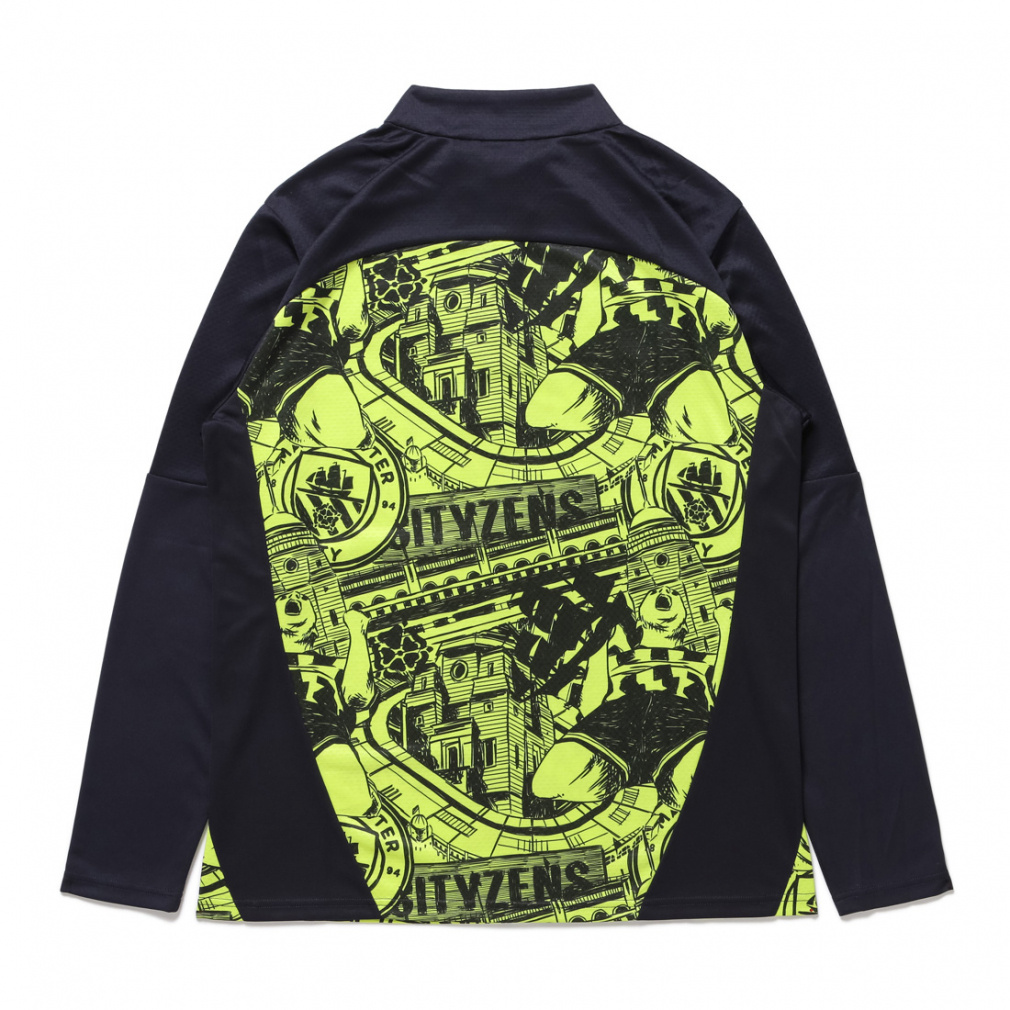 24-25 マンチェスター シティFC プレマッチ 1/4 ジップ トップス