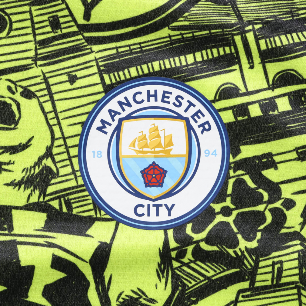 24-25 マンチェスター シティFC プレマッチ 1/4 ジップ トップス