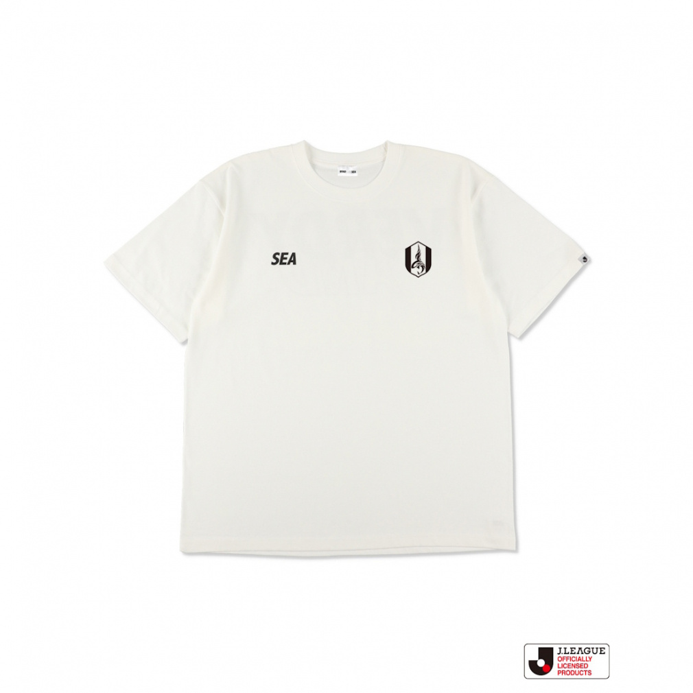 windandsea ロゴ ホワイト Tシャツ ウィンダンシー メンズ サッカー/フットサル ライセンスシャツ