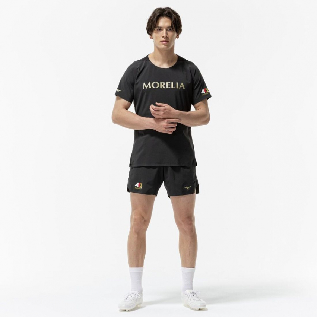 Mizuno MORELIA ブラック シャツ・ショーツセット MORELIA 【レッド/2XLのみ】MIZUNO（ミズノ）モレリア ミドラーシャツ