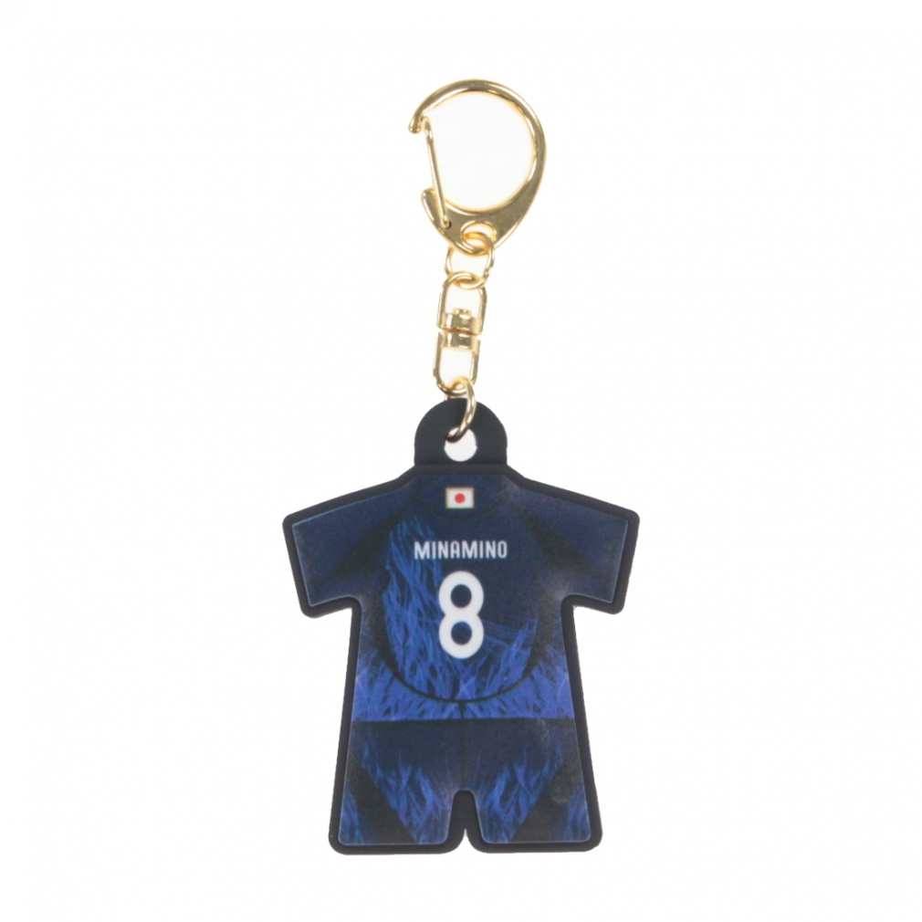 プレーヤーズユニ型ラバーキーホルダー2024(SAMURAI BLUE)(8南野