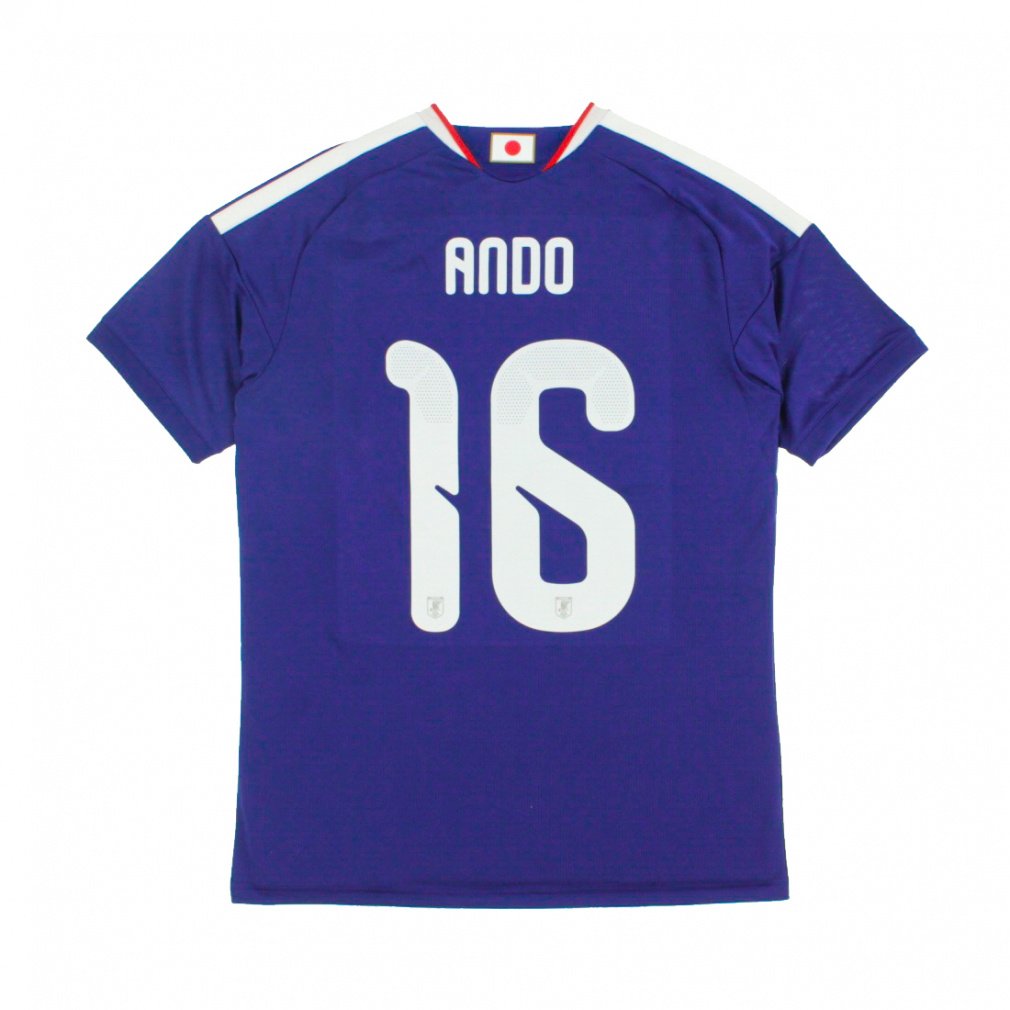 16 安藤 智哉 サッカー 日本代表 2026 ホーム レプリカユニフォーム