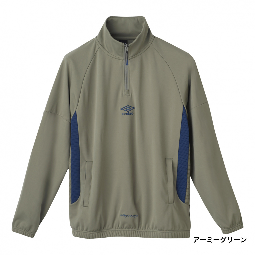 THE THIRD by UMBRO ウォームアップハーフジップトップ