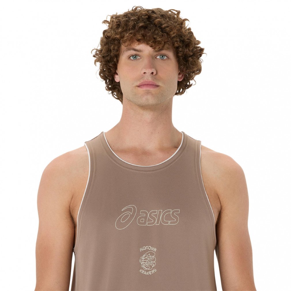 アシックス メンズ レディス バスケットボール ノースリーブシャツ