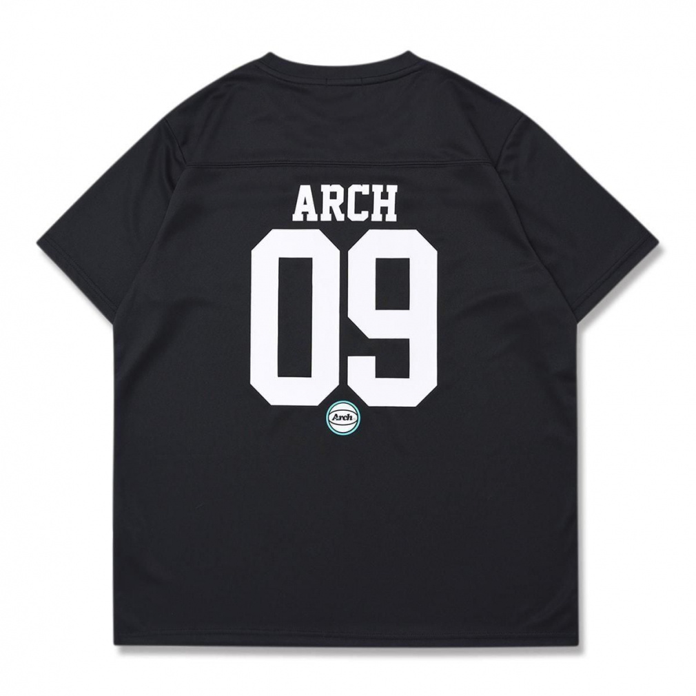 アーチ メンズ レディス バスケットボール 半袖Tシャツ football tee
