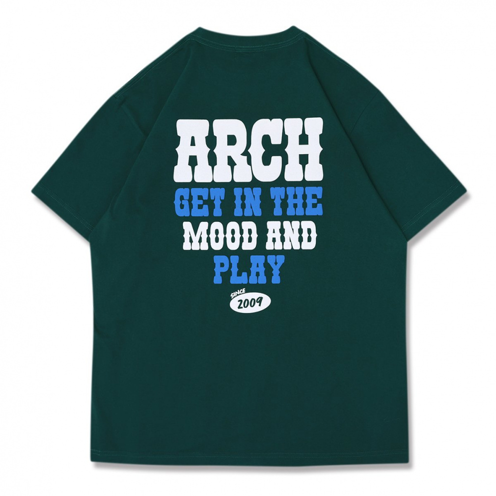 アーチ メンズ レディス バスケットボール 半袖Tシャツ mood and play