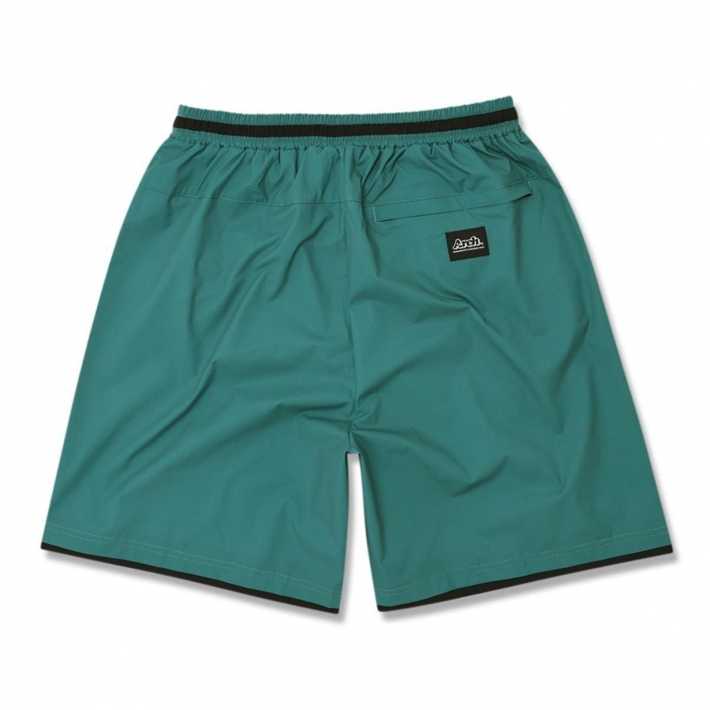 アーチ メンズ レディス バスケットボール ハーフパンツ switching hem