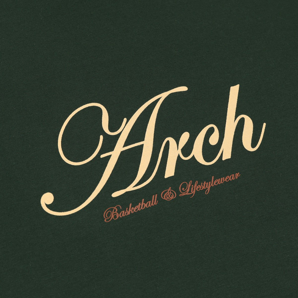 アーチ メンズ レディス バスケットボール 半袖Tシャツ cursive logo