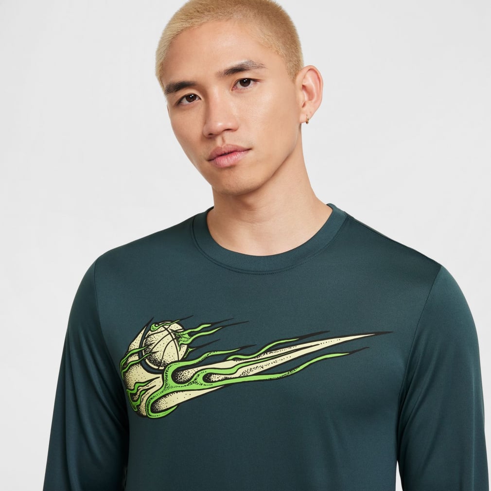 ナイキ メンズ レディス バスケットボール 長袖Tシャツ AS M NK DF TEE