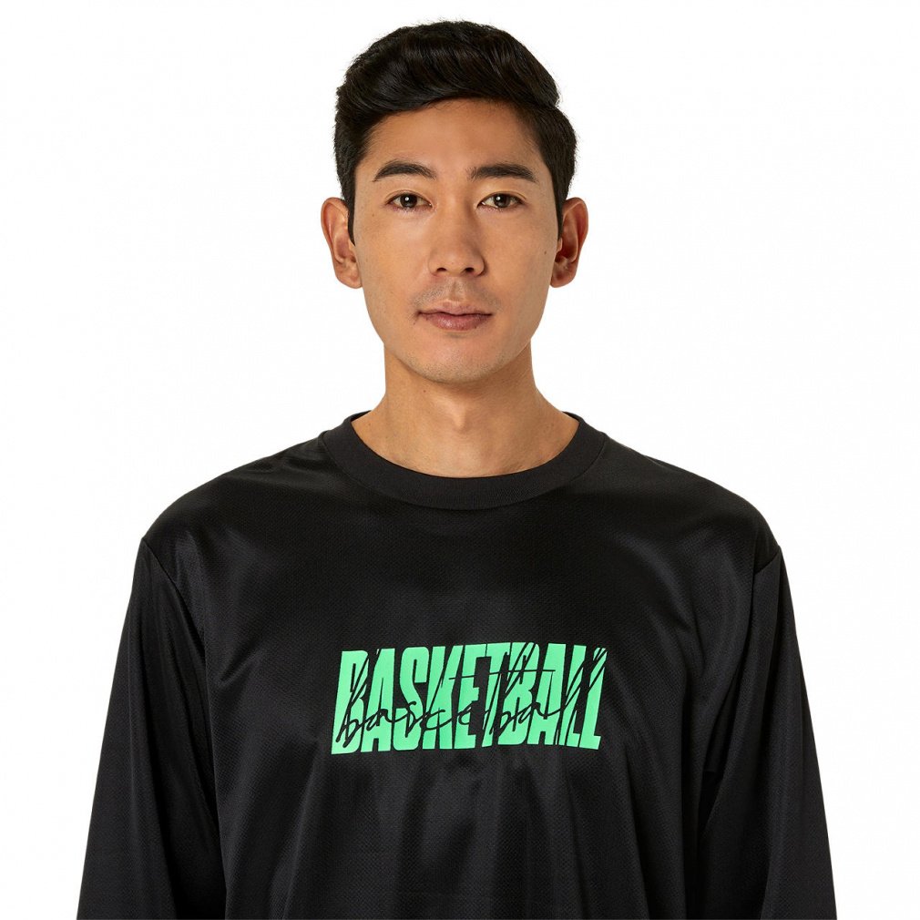 charbon プリントロゴ 長袖Tシャツ オリーブグリーン グラフィック長袖シャツ（フロントプリントロゴ）｜Alpen Online