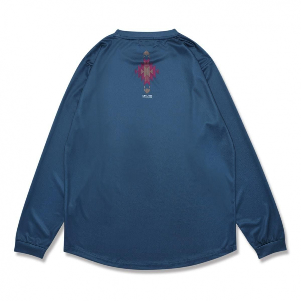 アーチ メンズ レディス バスケットボール 長袖Tシャツ native pattern