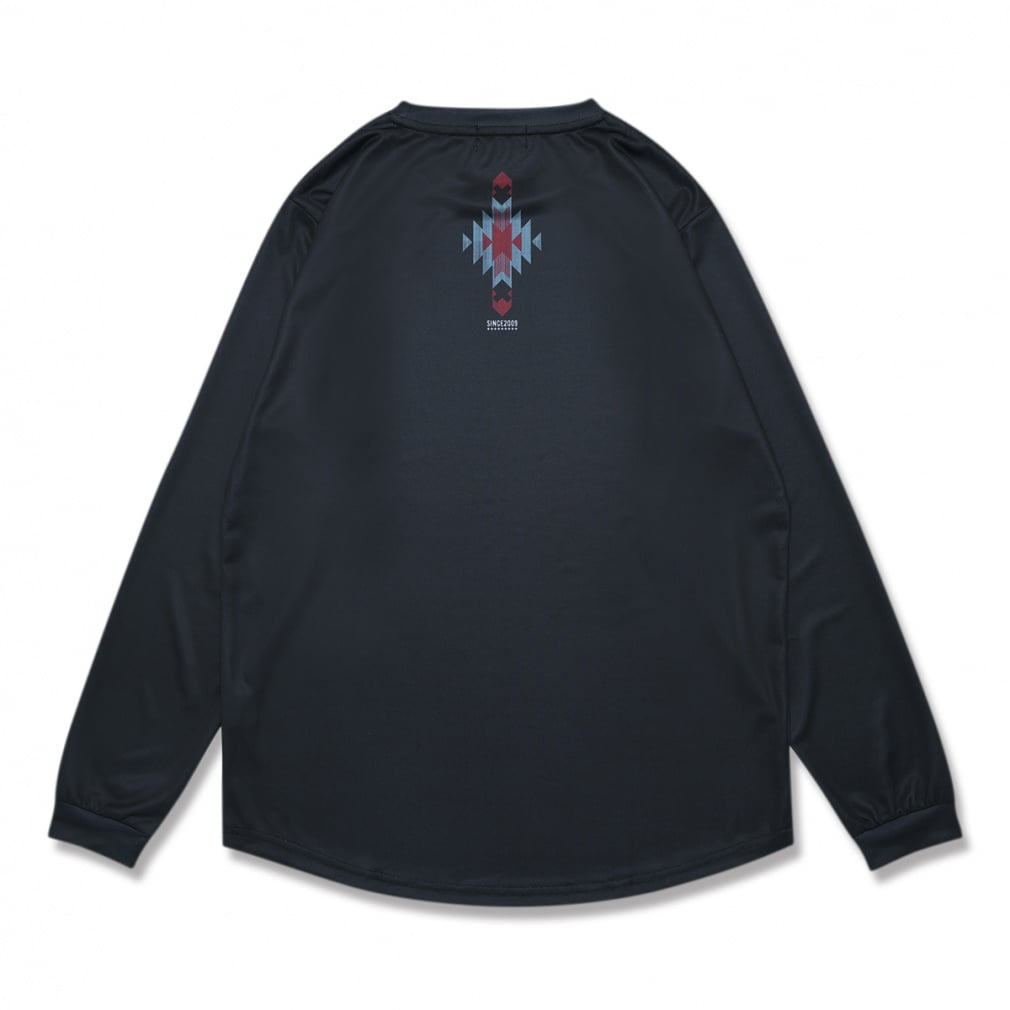 アーチ メンズ レディス バスケットボール 長袖Tシャツ native pattern