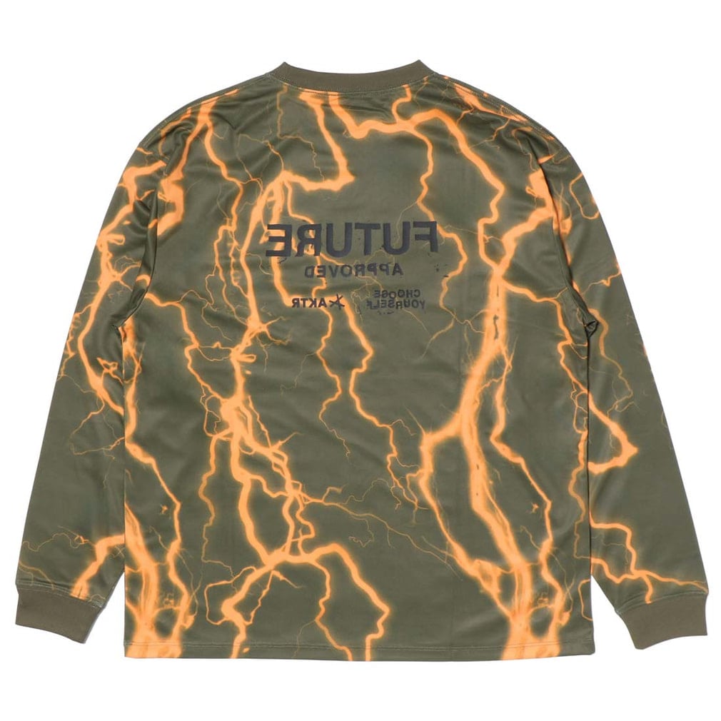 アクター メンズ レディス バスケットボール 長袖Tシャツ THUNDERBOLT