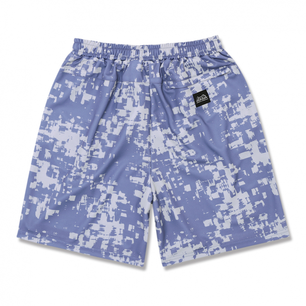アーチ メンズ レディス バスケットボール ハーフパンツ grid faded