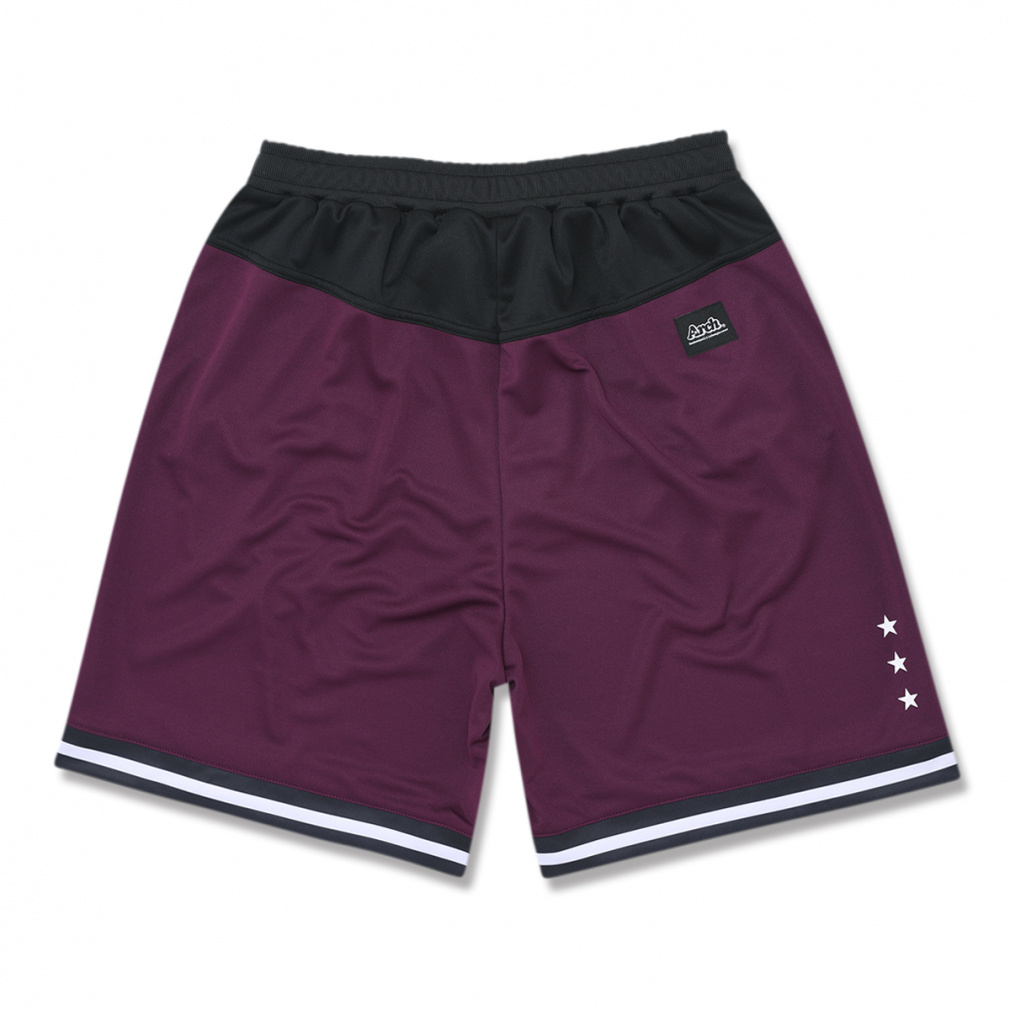 アーチ メンズ レディス バスケットボール ハーフパンツ hem line アーチ メンズ レディス バスケットボール ハーフパンツ hem line